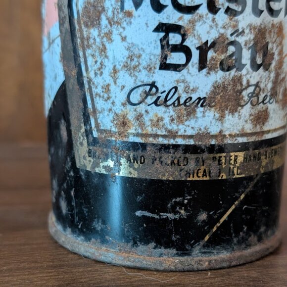 Vintage Meister Brau Beer Can 1956 Heavily Rusted - Picture 5 of 11